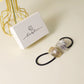 Gold and Silver Leaf Shaped Hair Ties 2-Pc Set