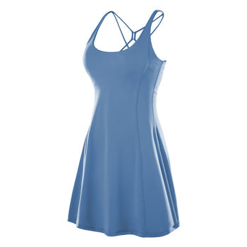 Lit-It-Up Tennis Dress Set with Shorts skindocwife