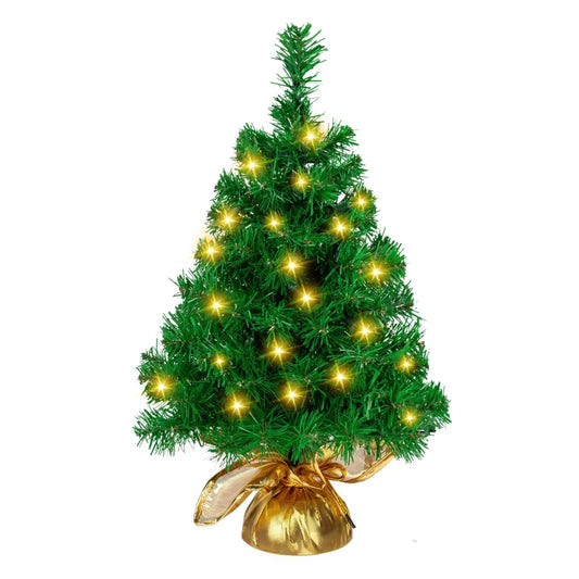 50 LED Tabletop Christmas Tree Pre lit 22in