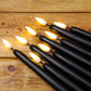 6 Candles + 1 Remote Control Black Shell Bullet Remote Control Rod Wax Electronic Candle Light Halloween Decoration