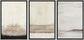 SIGNFORD Framed Canvas Print Wall Art Set Minimal Gray Tan Paint Stroke Landscape Abstract Shapes Digital Art Modern Art Decorative Boho Calm/Zen for Living Room, Bedroom, Office - 24"x36"x3 Black