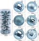 34Pcs Basic Christmas Ball Ornaments 2.36in - Baby Blue