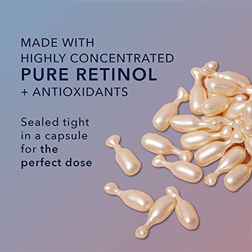 RoC Retinol Correxion Anti-Aging Wrinkle Night Serum, Daily Line Smoothing Skin Care Treatment for Fine Lines, Dark Spots, Post-Acne Scars, 30 Individual Capsules, Unscented, 0.35 Fl Oz - hopeschwing