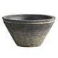 47th & Main Cement Decorative Bowl Planter, 6.25" Diameter, Black