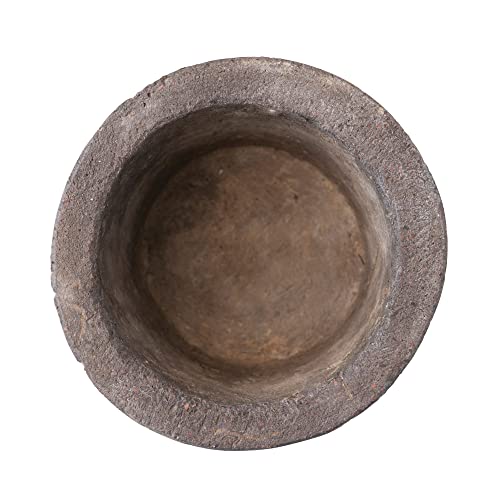 Creative Co-Op Reclaimed Decorative Concrete Feeder, Distressed Brown Finish Container - interiorsbydebbi