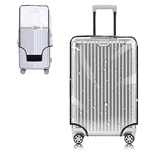 Yotako Clear PVC Suitcase Cover Protectors 28 Inch Luggage Cover for Wheeled Suitcase (28''(25.98''H x 19.68''L x 11.81''W)) - elpetersondesign