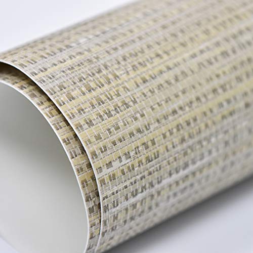 NuWallpaper NUS2215 Wheat Grasscloth Peel & Stick Wallpaper, Neutral
