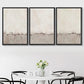 SIGNFORD Framed Canvas Print Wall Art Set Gray Pastel Watercolor Color Field Abstract Shapes Illustrations Modern Art Nordic Relax/Calm for Living Room, Bedroom, Office - 24"x36"x3 Black