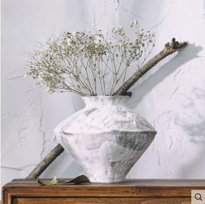 Zen Ceramic vase Living Room Tea Room Study Wabi-Sabi Flower Arrangement