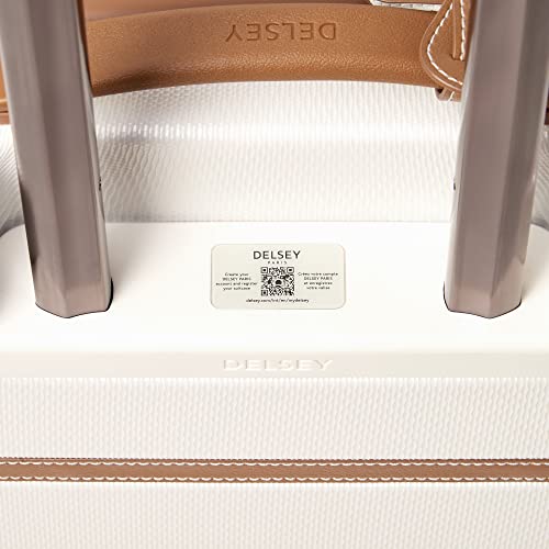 DELSEY Paris Chatelet Hardside Luggage with Spinner Wheels, Champagne White, 2 Piece Set 21/28 - elpetersondesign