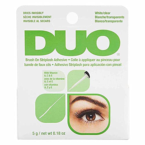 DUO Brush-On Lash Adhesive with Vitamins A, C & E, Clear, 0.18 oz, 1-Pack - hopeschwing