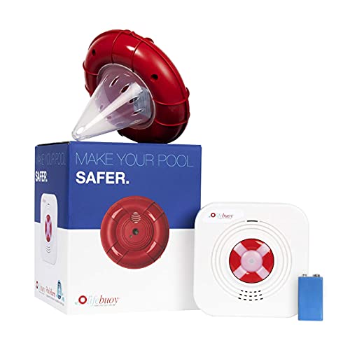 lifebuoy Pool Alarm System - Pool Motion Sensor with Advanced Algorithm - Smart Pool Alarm That is Application Controlled. Powerful Sirens Blare at Poolside and Indoors - thebastfamily