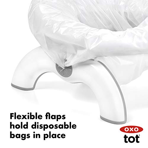 OXO Tot 2-in-1 Go Potty - Gray, 1 Count (Pack of 1) - thebastfamily