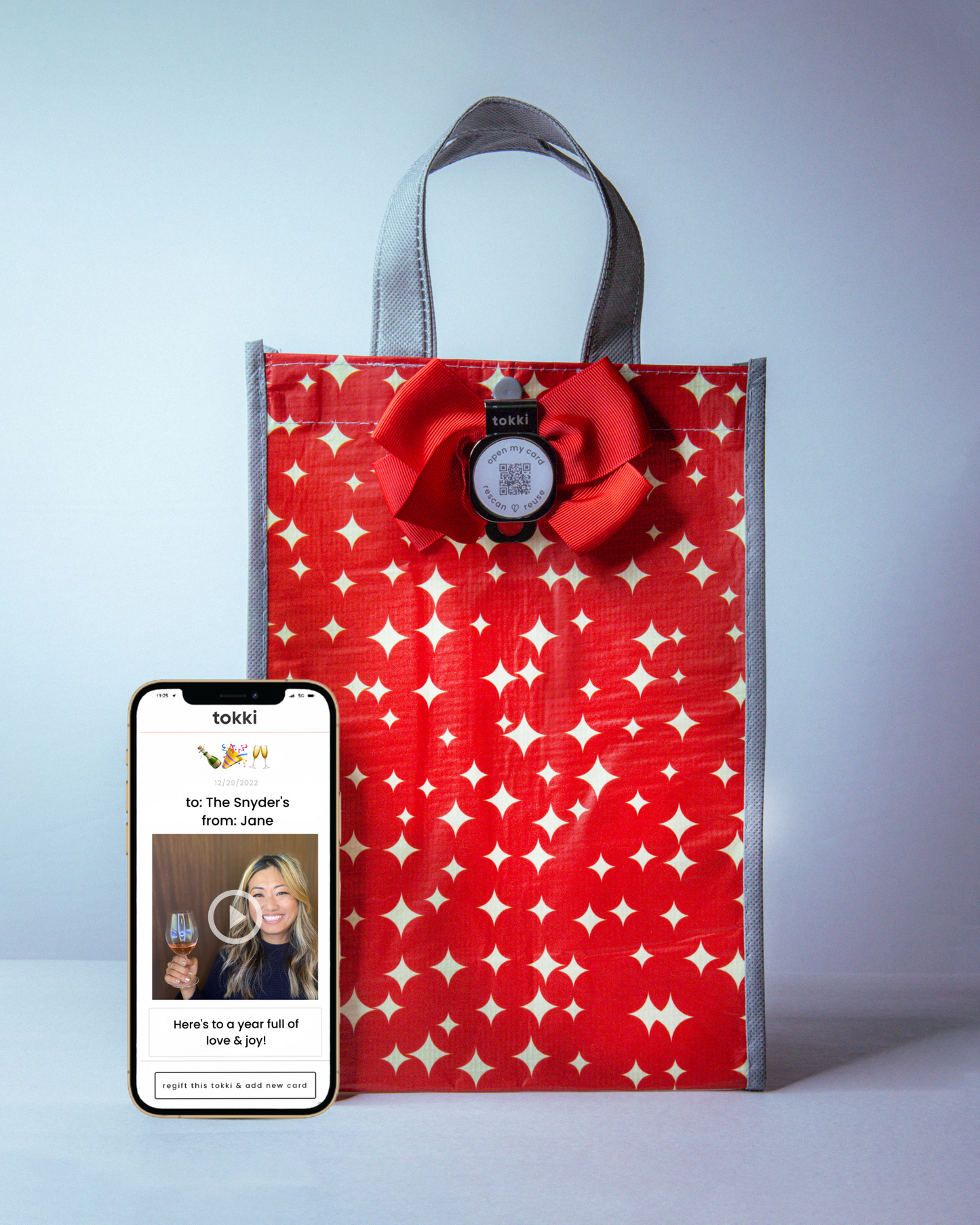sparkle | qr card + gift bag