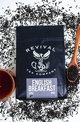 REVIVAL TEA - English Breakfast Tea - Black Tea, Assam, Ceylon, Kenyan and Keemun | 15 Count Tea Box