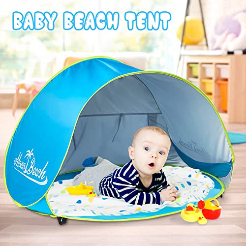 Monobeach Baby Beach Tent Pop Up Portable Shade Pool UV Protection Sun Shelter for Infant - thebastfamily