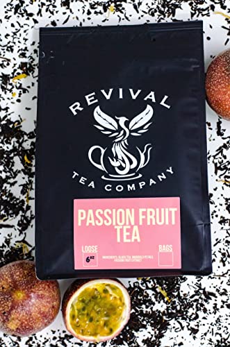 Passion Fruit Tea, 100% Chinese Black Tea (flowery orange pekoe), Tea Bags 24 Count