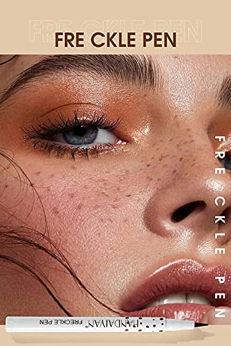 Freckle Pen 4 Colors Available, Natural Lifelike Freckle Makeup Pen, Waterproof Long Lasting Quick Dry Natural Makeup - Light Brown & Natural Coffee (2Pack) - hopeschwing