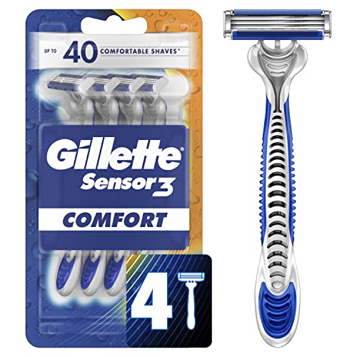 Gillette Sensor3 Smooth Shave Disposable Razor, 4 Count - hopeschwing