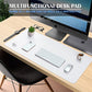 K KNODEL Desk Mat, Mouse Pad, Desk Pad, Waterproof Desk Mat for Desktop, Leather Desk Pad for Keyboard and Mouse, Desk Pad Protector for Office and Home (White, 31.5" x 15.7") - elpetersondesign