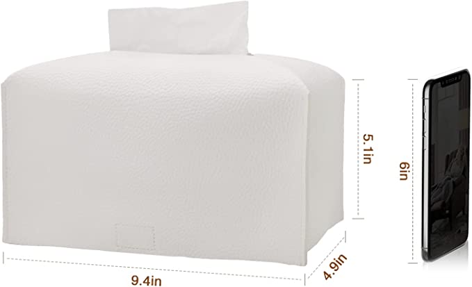 Tissue Box Cover,White