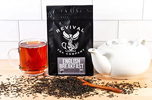 REVIVAL TEA - English Breakfast Tea - Black Tea, Assam, Ceylon, Kenyan and Keemun | 15 Count Tea Box