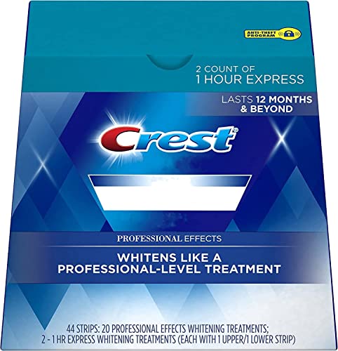 Crest 3D Whitestrips, Professional Effects, Teeth Whitening Strip Kit, 44 Strips (22 Count Pack) - hopeschwing