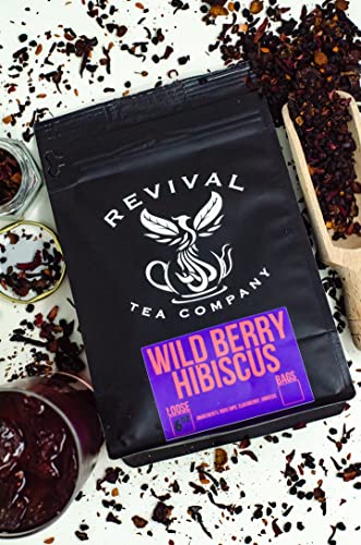 REVIVAL TEA - Wild Berry Hibiscus tea - Rose hips, Elderberry and Hibiscus | 24 Tea Bags
