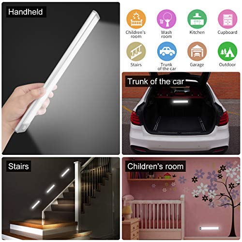 LED Motion Sensor Cabinet Light,Under Counter Closet Lighting, Wireless USB Rechargeable Kitchen Night Lights,Battery Powered Operated Light,54-LED Light for Wardrobe,Closets,Cabinet,Cupboard(2 Pack) - elpetersondesign