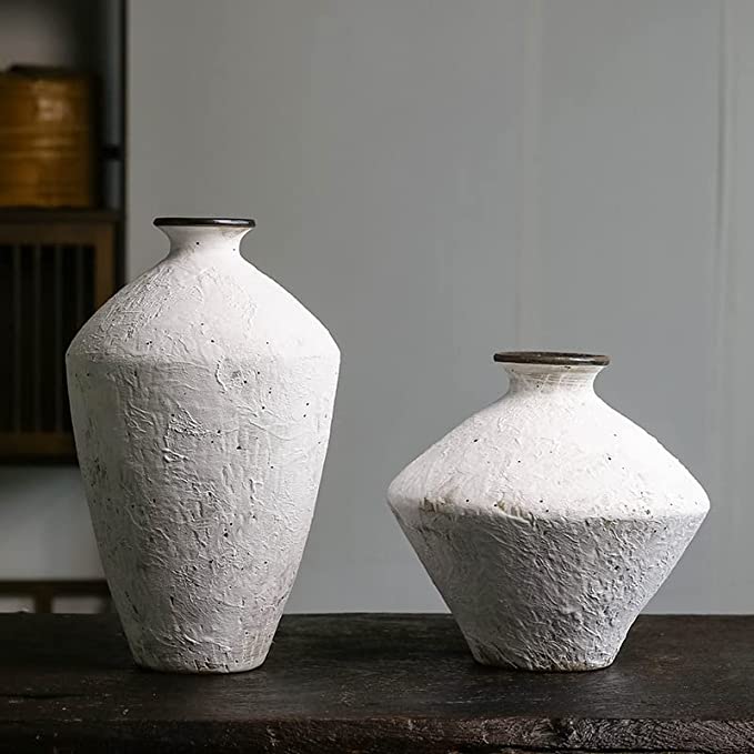 Creative Retro Style Simple Ceramic vase Hand - Made coarse