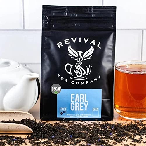 Decaf Earl Grey, Earl Grey Tea, Bergamot Tea, Cornflower Petals,Tea Bags 24 Count