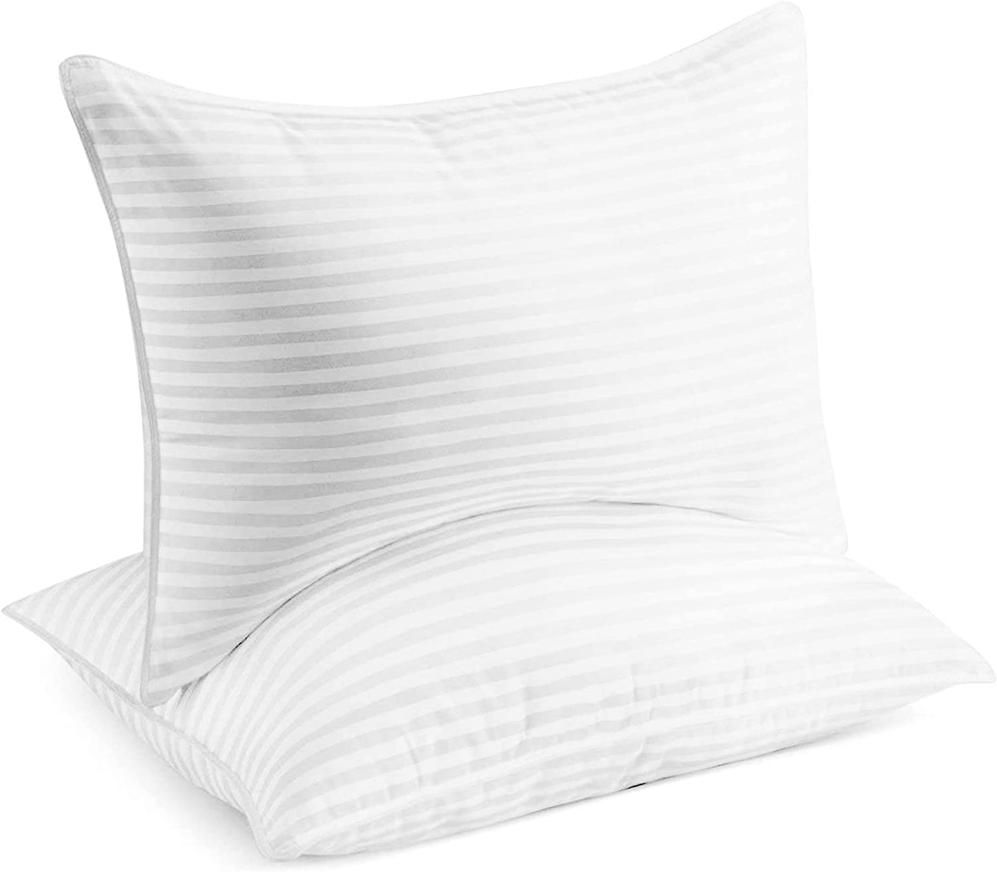 Beckham Hotel Collection Bed Pillows for Sleeping - Queen Size Set of 2 - Soft Allergy Friendly Cooling Luxury Gel Pillow for Back Stomach or Side