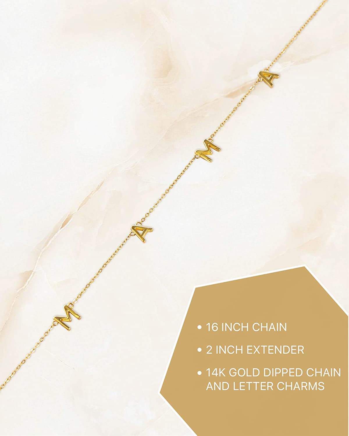 Mama Necklace Dainty Necklace | 14k Gold