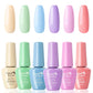 Candy Lover 6 Soft Nude Colors UV LED Nail Gel Polish Soak Off Nail Art Kit