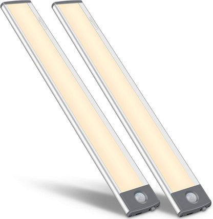 LED Motion Sensor Cabinet Light,Under Counter Closet Lighting, Wireless USB Rechargeable Kitchen Night Lights