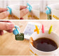 10pcs Cute Snail Shape Silicone Tea Bag Holder Cup Mug Candy Colors Gift Set