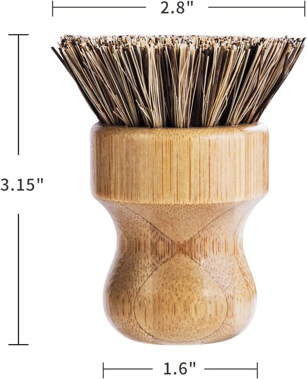 Bamboo dishwash and pan brush-3 Packs