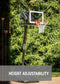Silverback NXT 54" Backboard Portable Height-Adjustable Basketball Hoop Assembles in 90 Minutes