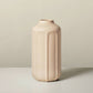 13" Faceted Ceramic Vase Sunset Taupe - Hearth & Hand with Magnolia