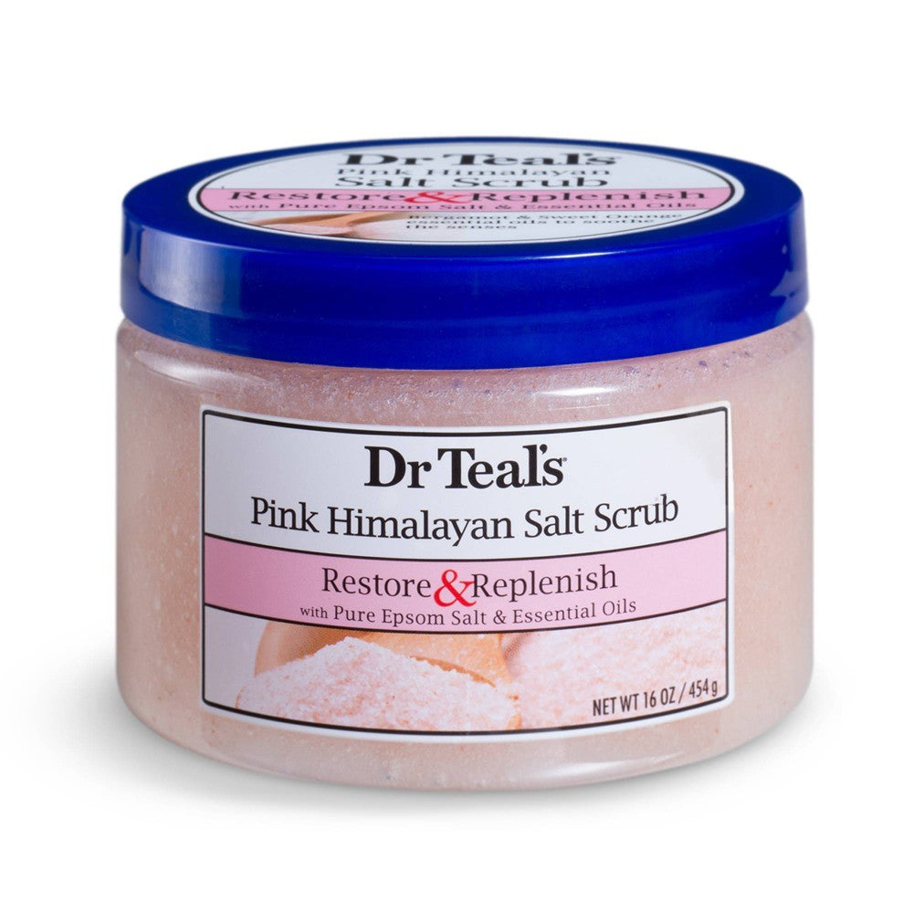 Dr Teal's Restore & Replenish Pink Himalayan Sea Salt Scrub - 16oz