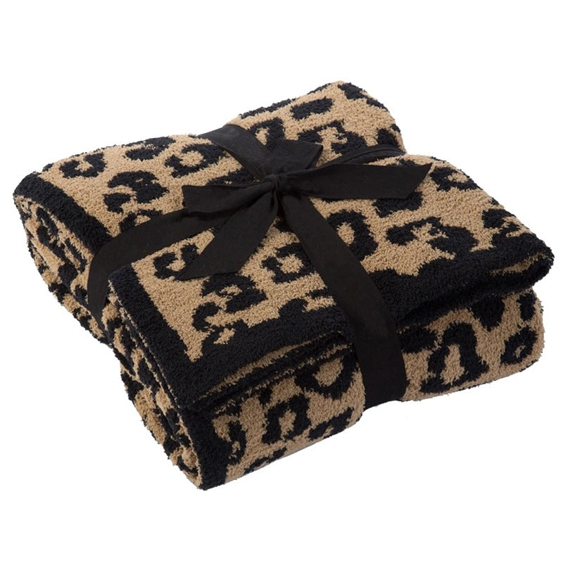 Leopard-print blanket