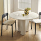 Solid wood round rock plate dining table（Table only）