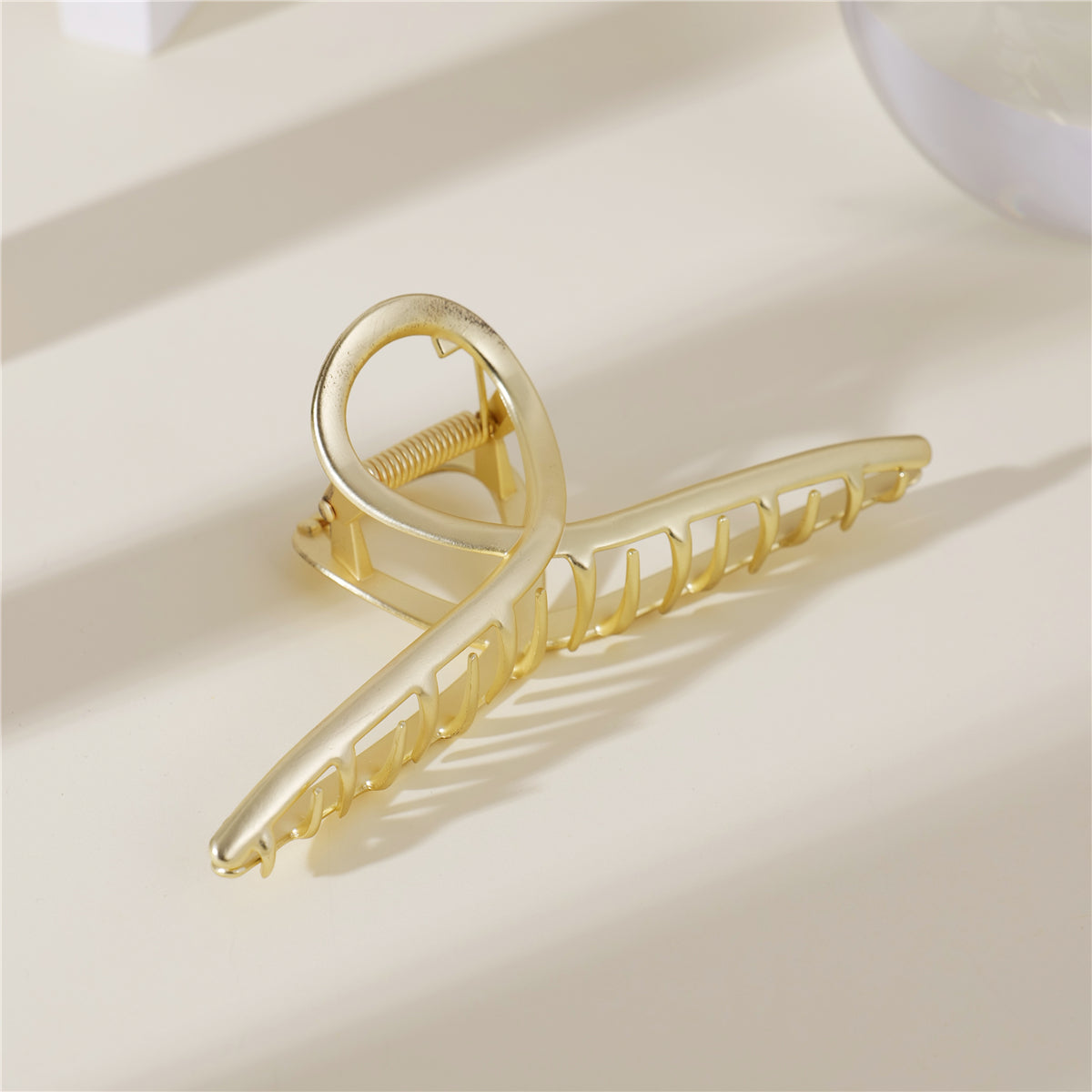 Gold and Silver Large Metal Hair Claws 2-Pc Set