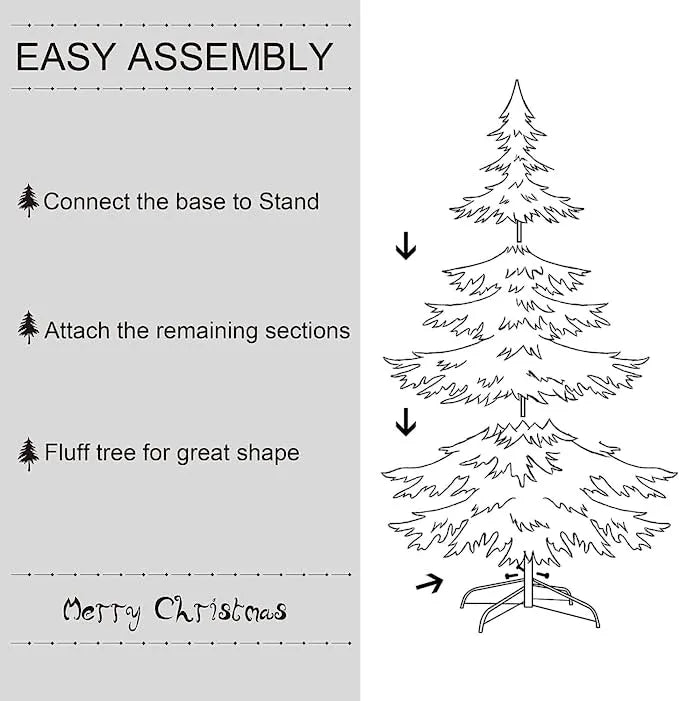 Prelit Christmas Tree with Decoration Kit 6ft